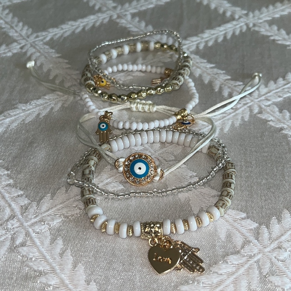 New boho stackable stretch bracelets(6) - Picture 2 of 3